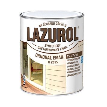 Емаль для вікон та дверей LAZUROL OKNOBAL EMAIL U2015, 0,6 л, білий, глянсовий 8595073022940 фото